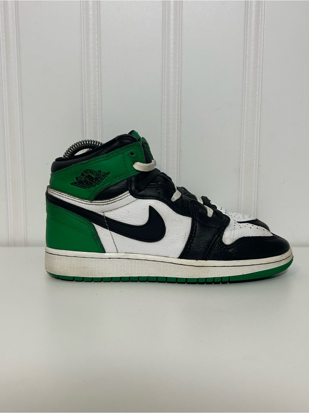 Jordan 1 high lucky green black white